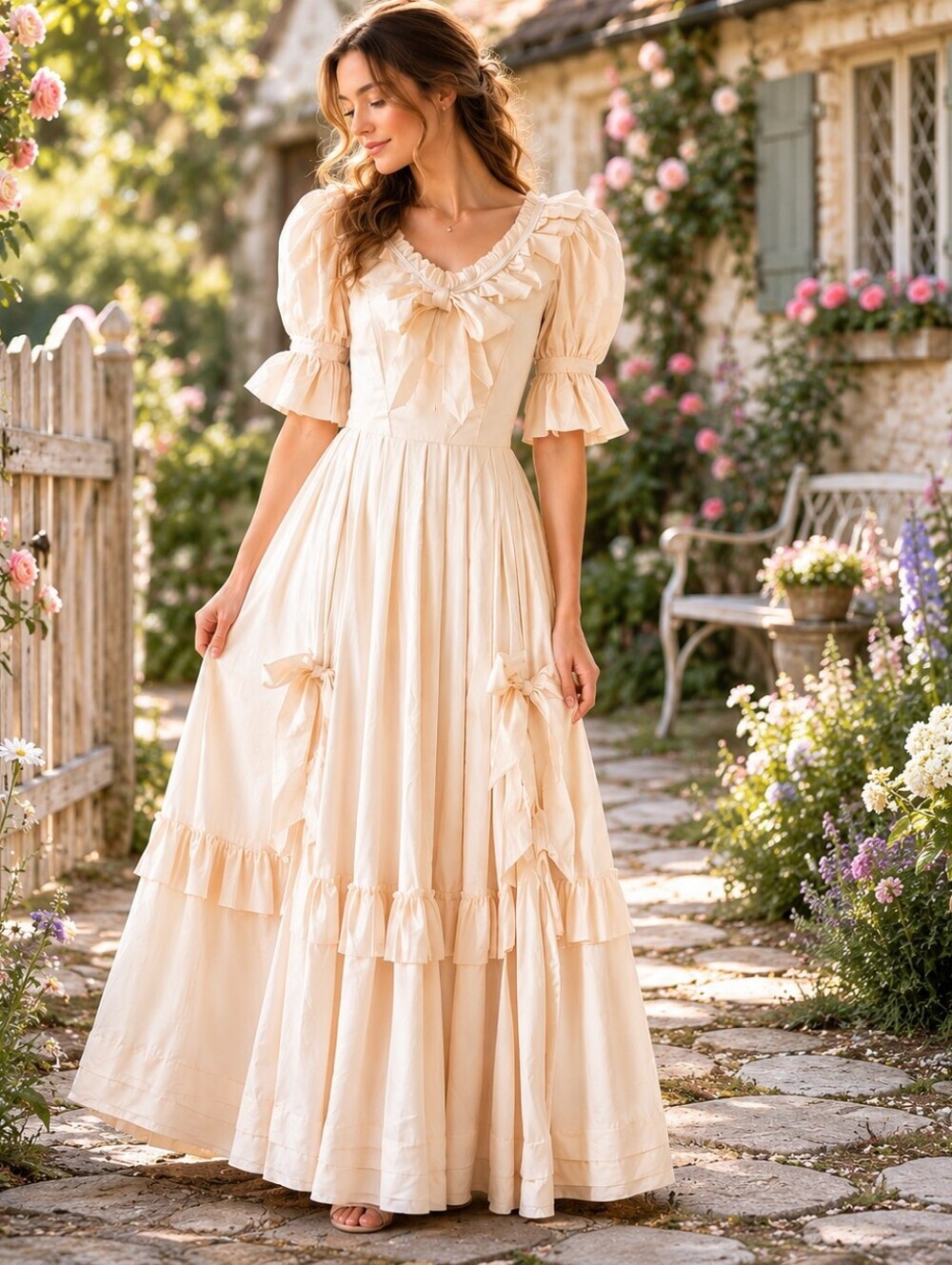 Laura Ashley Vintage Wedding Gown Dress